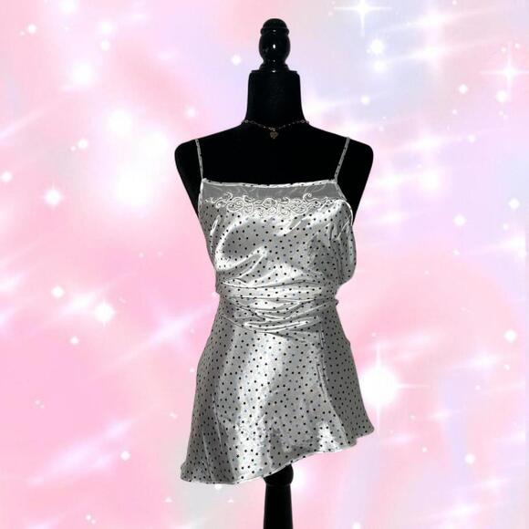 Gloria Vanderbilt Dresses & Skirts - Y2K 2000s White Dress With Navy And Light Blue Stars By Gloria Vanderbilt